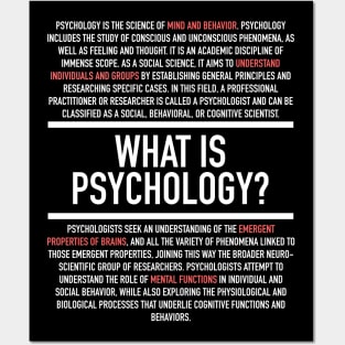 Psychology Defined - Psychologist Posters and Art